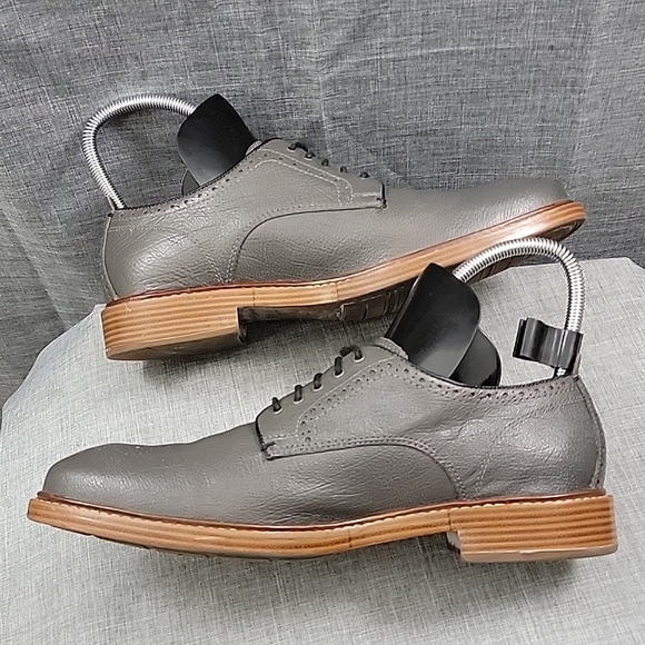 Cole Haan X Todd Snyder gray leather wingtip Oxford dress shoe C25251 men's 8m - Picture 5 of 12